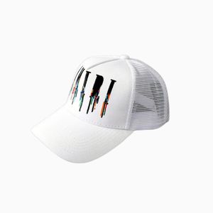 SS Capas de béisbol masculinas Diseñadores de moda Hat Carta de mujer Casquette Casquette Cap Summer Sunshade Neta transpirable Sombreros de alta calidad White Trucker Sombreros