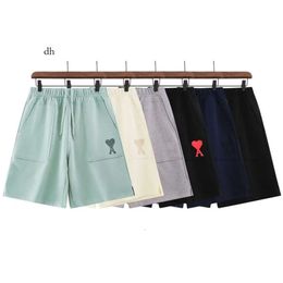 SS NIEUWE MIRI Shorts Love Borduurde Solid Color Men's and Women's Cirkels losse casual zakken Capris Sports Pants 176