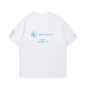 SS nouveau produit lenciagTees col rond lettre imprimée couple pour hommes et femmes T-shirt lâche et sportif mince T-shirts à manches mi-longues vêtements de plein air