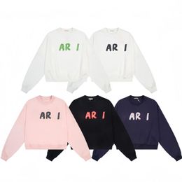 SS nieuw product miri Sweaters klassieke letterprint off-shoulder hoodie met ronde hals voor heren en dames losse sporthoodies met capuchon trui met lange mouwen topsluitingen