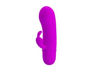 SS18 Toy Toy Portable Silicone Rabbit Vibrator mignon 10 FrQuency Mini Gspot Dildo Vibrateurs Sex Toys Adult Product For Women2862392