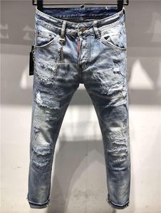 SS20 Nouveau arrivée de la qualité de qualité designer de marque Men de denim Cool Guy Jeans Pantalons de broderie Fashion Trous pantalon Italie Taille 4454 96323140144