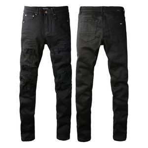 SS24 M569 Jeans pour hommes Marque Skinny Slim Fit Lavé Matériau de revêtement De luxe Denim Élastique Moto Hommes Original TOP Designer SZ28-40
