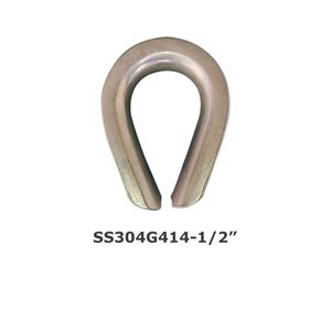 Anneau en forme de cœur de poulet en acier inoxydable SS304, dé à coudre en fil d'acier, anneau triangulaire G414, anneau à manchon américain robuste