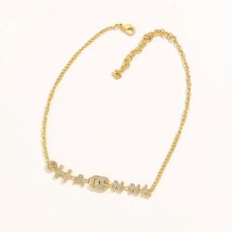 SS33 Diseñador C Letra C Letter Gold Titanium Steelers Collar Collar Carta de moda Cadena de joyas de lujo Regalos de joyería