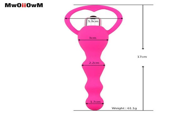 masseur de jouets sexuels SSCC mwoiiowm vibrateur anal gspot stimuler les perles vibrantes bouchons de bouche mât adulte pour femmes hommes érotiques t5102126
