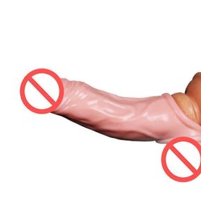 SSCC Sex Toy Toys Massagers volwassen penis extender vergroting herbruikbare mouw voor mannen extensie cock ring vertraging paren product3796425