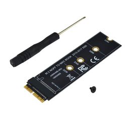 SSD Adaptador PCIe Aleación de aluminio Card de expansión LED Interfaz de adaptador de computadora M.2 NVME SSD NGFF a PCIe 3.0 X16 Riser