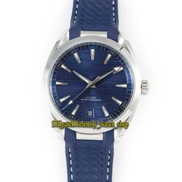 SSS Factory Aqua Terra 150m Serie 220 12 41 21 03 001 Esfera azul 8900 Mecánico Automático Relojes para hombre Caja de acero 316L Deporte Watc301o