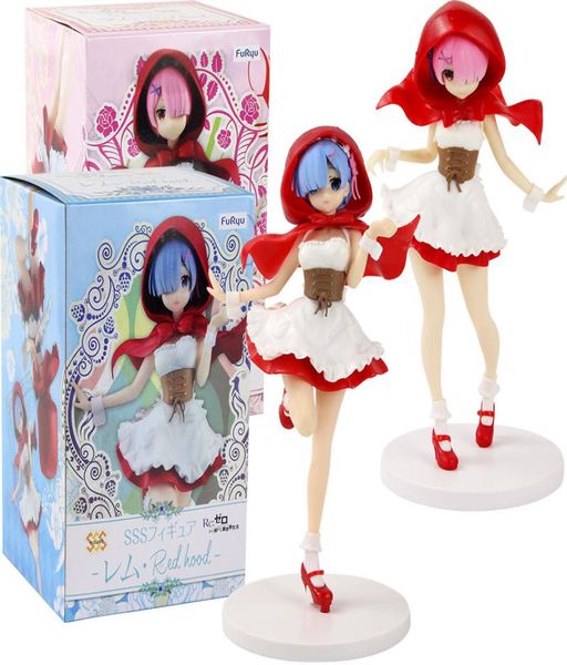 La vie SSS dans un monde différent de Zero Ram Rem Figures Cosplay Little Hood Anime Sexy Beauty Model Toys MX2007271221533