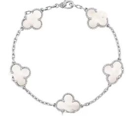 Ssy Ssy Four Leaf Clover Designer Bijoux Ensemble pendentif Colliers Bracelet Boucle d'oreille Gol