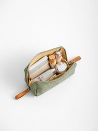 Ssypin-Bolsa de cosméticos con pintalabios coreano, bolsa pequeña de maquillaje de viaje, impermeable, portátil, bolso de mano bonito para mujer