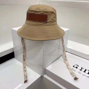 SSYY Emmer hoed ontwerper hoed Brede rand hoeden luxe emmer hoed effen kleur letter ontwerp Sfeer mode vrije tijd zonnescherm pet temperament veelzijdige hoed paar