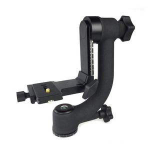 Cabezas de trípode ST-360 Panorámica 360 grados Vertical Pro Gimbal Head Tornillo de 1/4 pulgadas para cámara Dslr Telepo Lens Quick Release Plate1