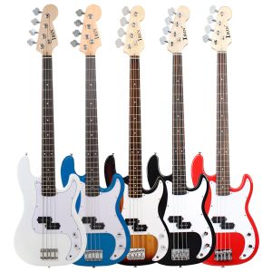 ST Bass Guitar Maple Body Electric Bass Guitar Professional Play Performance with Bag Strings Strap Tuner Guitar Accessories