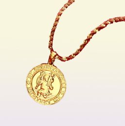 St Christopher Protect Me collares para mujeres Saint Christophe Pends Religious Jewelry8917251