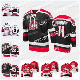 Maillot de hockey St. Cloud State Huskies Sam Hentges Micah Miller Nolan Walker Jonny Brodzinski Bret Hedican Blake Lizotte Zach Okabe