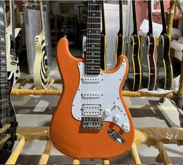 St guitare électrique corps solide couleur Orange touche en palissandre haute qualité Guitarra livraison gratuite