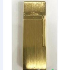 St Ligne 2 lichtere klassieke geborstelde metaal pinggeluid Vlam lichter Gold4347309