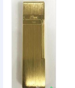 St Ligne 2 lichtere klassieke geborsteld metaal pinggeluid Vlam lichter Gold2927538