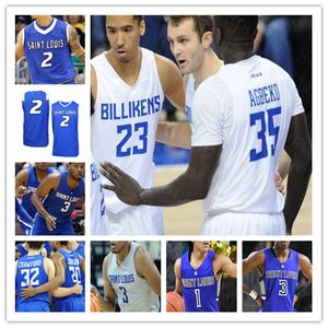 ST. Louis Billikens Basketball Jersey Personnalisé Javonte Perkins Goodwin Gibson Jimerson Hasahn Français Demarius Jacobs Jimmy Bell Linssen 4XL