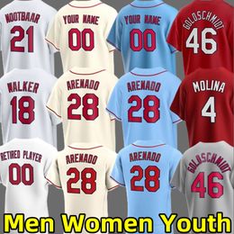 2024 Jerseys de béisbol Nolan Arenado Brandon Crawford Paul Goldschmidt Yadier Molyn Masyn Winn Miles Mikolas Willson Contreras Lars Nootbaar Ozzie Smith Jersey