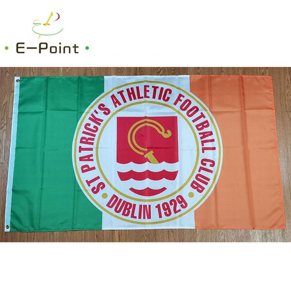 St Patrick's Athletic on Ireland Flag 3 * 5ft (90cm * 150cm) Décoration de bannière en polyester battant des drapeaux de jardin de maison Cadeaux de fête