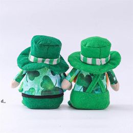 St Patrick's Day Gnomes Party Pluche Decoratie Faceless Irish Festival Thuis Office Ornamenten Kinderen Pluche Dolls RRD12686 Seaway