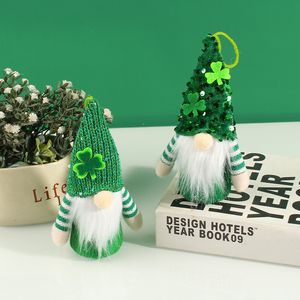 St Patricks Day Party Gnome hangende ornamenten Ierse elf Lumineuze poppen hangende hangers decoratie kinderen geschenken