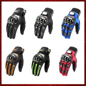 ST108 Motorfietshandschoenen Wearable Moto Motocross Breath Touch Screen Racing Motorfietsbeschermingsweergaven Zomerblauwe handschoen