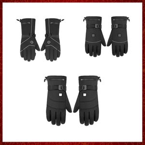 ST119 Guantes impermeables para motocicleta Guantes calentados Moto Calefacción USB Calentador de manos Guantes térmicos eléctricos Guantes alimentados por batería