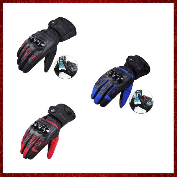 ST170 Glants de moto chaude Winter Guantes Guantes Moto Rauning Motocross Windproof Protective 100% imperm￩able Luvas Motociclista