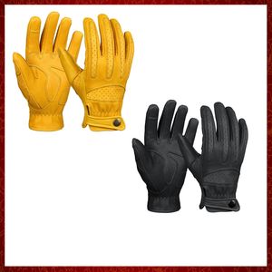 ST20 Guantes de pantalla táctil para hombre Guantes de cuero para motocicleta Deporte al aire libre Dedo completo Ciclismo Bicicleta Guantes Moto Guantes de conducción