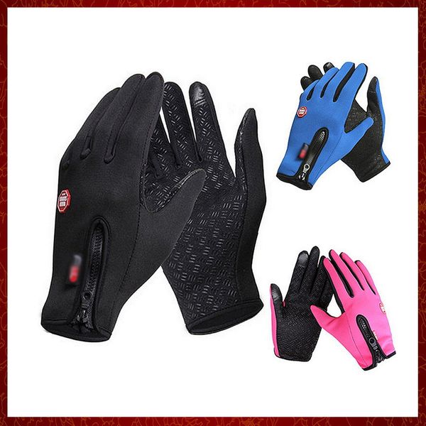 ST211 gants de cyclisme hommes et femmes polaire coupe-vent chaud écran tactile gants étanche en plein air alpinisme Ski conduite gants