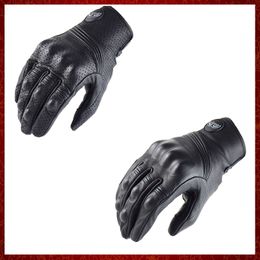 ST28 Leather Motorcycle Gloves Men Vintage Motocross Riding Glove Retro Cafe Racer Moto Motorcyclisthandschoenen voor ADV Touring