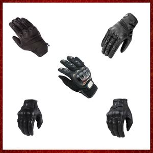 Guantes de moto ST305 para hombre, Motocross, ciclismo, largos, cálidos, Retro, cuero, dedo completo para carreras, primavera, clásico, pantalla táctil, genial