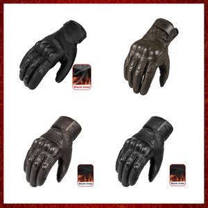 ST332 nouveaux gants de Moto en cuir gants d'hiver Guanti Guantes Moto Invierno Cuero Luvas Motocicleta hommes femmes
