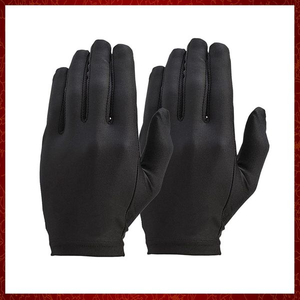 ST376 1 paire de gants fins intérieurs en soie Pure, doublure noire, gants de Sport doux pour moto, conduite, cyclisme, fête, taille unique, utilité