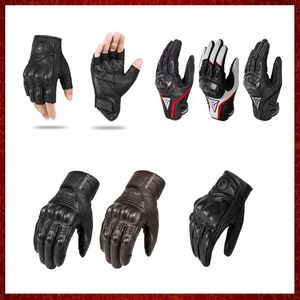 ST382 gants de moto en cuir véritable imperméable coupe-vent hiver chaud été respirant écran tactile équitation vélo voiture gants