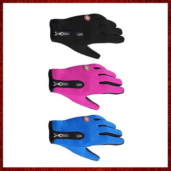 ST408 Gants de cyclisme hommes et femmes polaire coupe-vent chaud écran tactile gants imperméables en plein air alpinisme Ski conduite gants