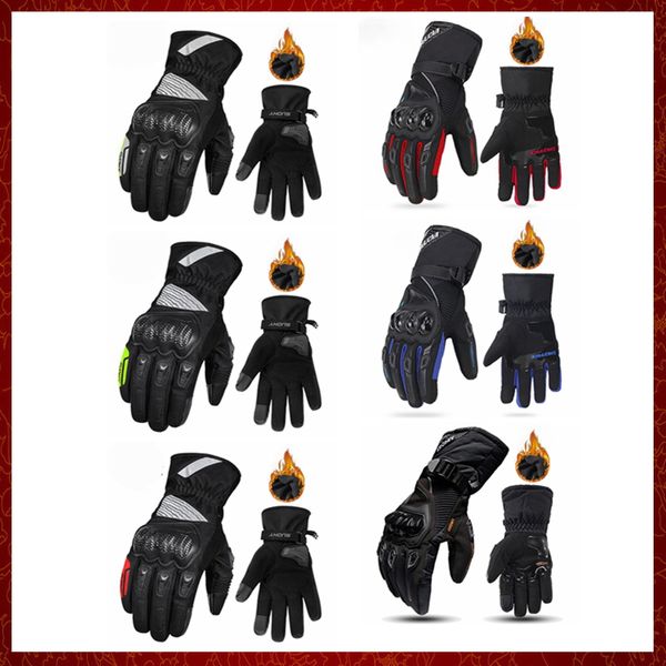 ST446 chaud hiver Moto gants écran tactile étanche coupe-vent protection Motocross Moto hommes gants Guantes Moto