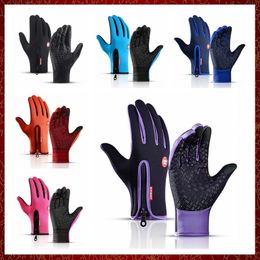 Guantes cálidos de invierno ST52 a prueba de viento, guantes de esquí para hombre, guantes para Snowboard, guantes para motociclismo durante todas las estaciones, guantes para moto de nieve con pantalla táctil