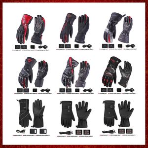 ST523 Gants chauffants d'hiver moto gants chauffants imperméables en Fiber de carbone motoneige écran tactile gants chauffants alimentés par batterie