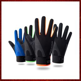 ST534 été mince gants d'équitation doux respirant Protection UV doigt complet réglable hommes femmes moto vélo cyclisme sport gant