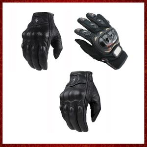 ST58 gants de Moto à doigt complet chauds Guantes Moto Verano gant de Motocross en cuir de moto para hombres vélo de course équitation