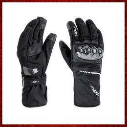 ST605 hiver Moto gants imperméable thermique équitation gant écran tactile Moto course cuir Guantes Moto hommes femmes