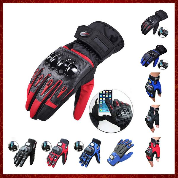 ST62 Gants Moto Hiver Chaud Imperméable Coupe-Vent Gants De Protection 100% Étanche Guantes Moto