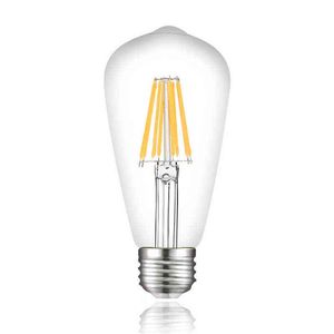 ST64 LED -Filament Edison Bulb -lamp E27 220V Industrial Decor Vintage Retro Lamp Light Bulb 12W 16W Ampoule Bombillas Gloeilamp H220428
