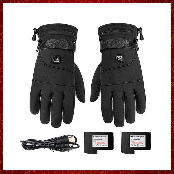 ST73 gants chauffants à piles hiver thermique Moto gants chauffants équitation étanche Guantes Para Moto écran tactile