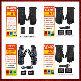 Guantes calefactables para motocicleta ST808, guantes calefactores eléctricos para pantalla táctil, guantes impermeables cálidos, accesorios de invierno para montar en invierno